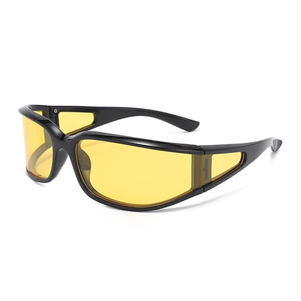 Tyylikkäät aurinkolasit - 9936 Black+Yellow Black+Yellow