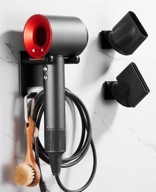 Universalholder til hårtørrer Black Black