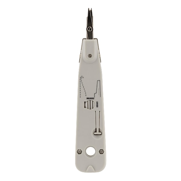 Network cable punchdown tool, Krone LSA, touch sensor, white