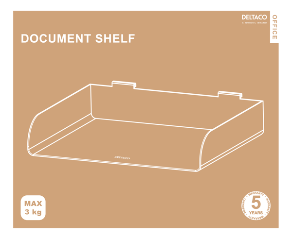 OFFICE Document/phone holder for slatwall panel (DELO-0151)
