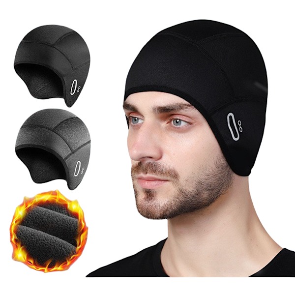 Cykelmössa för vintern Black Black