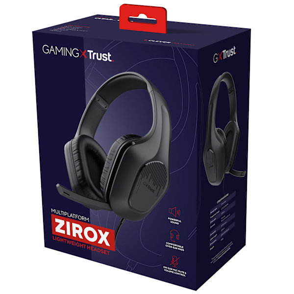 GXT 415 Zirox Gaming Headset Svart