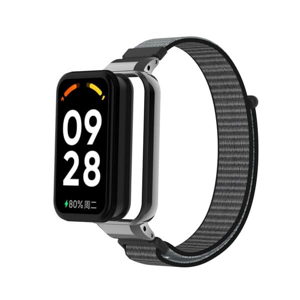 Nylon klockarmband för Xiaomi Redmi Band 2/8 Active Grey Grey