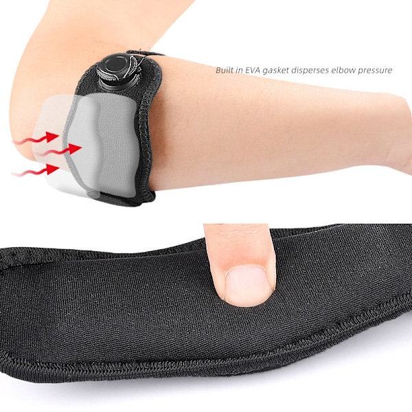 Justerbar albuebandage til lindring af tendonitis - Sport albue støtte strop
