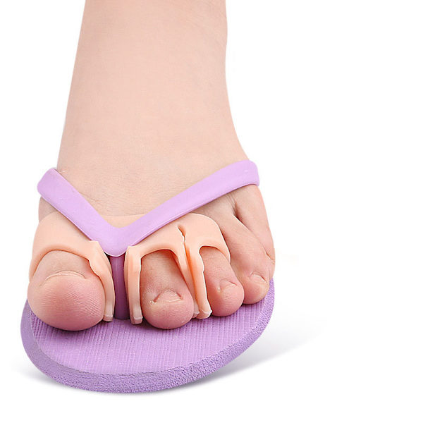 Trehåls tåseparator för flip-flops hud