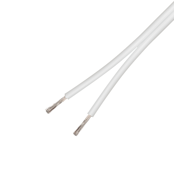 Speaker cable, 2x2.5mm2, open ends,  pure copper, 50m, white
