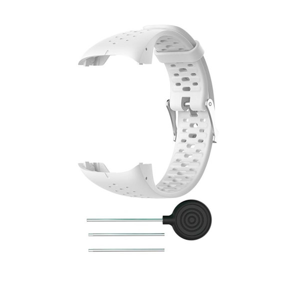 INF Polar M400 / M430 armbånd silikone Hvid