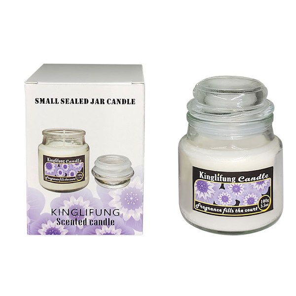 Doftljusburk - Lavendel, 110g sojavax