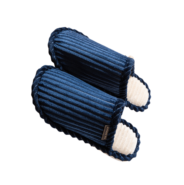 Bomulttofflor för herr, 2 par Blue 43 Blue 43