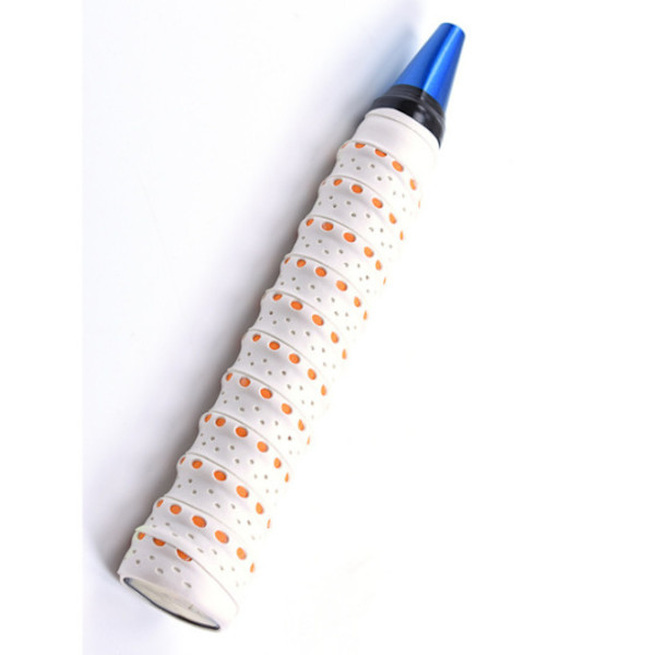 Badminton racketgrepplinda - absorberande & halkfritt Vit