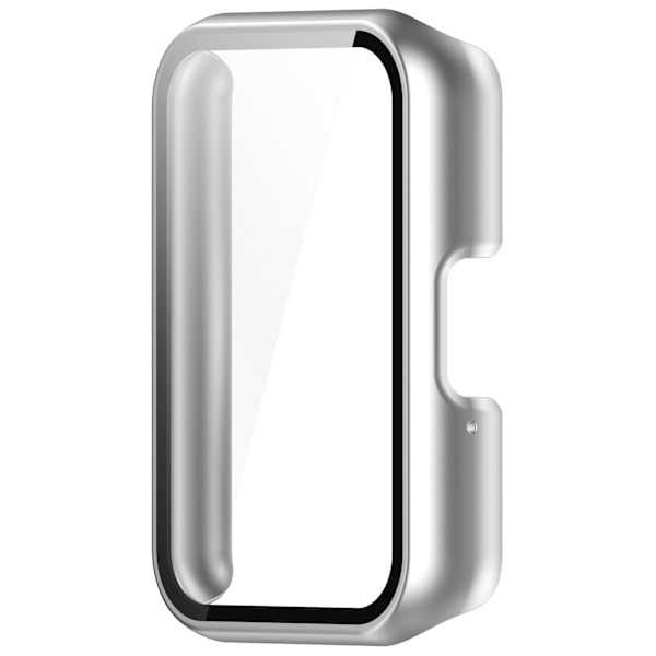 Skal med skärmskydd i härdat glas för Samsung Galaxy Fit 3 (SM-R390) Silver