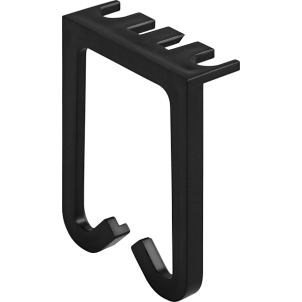 Plastic cable hanger, screw mounting, 55x40, black
