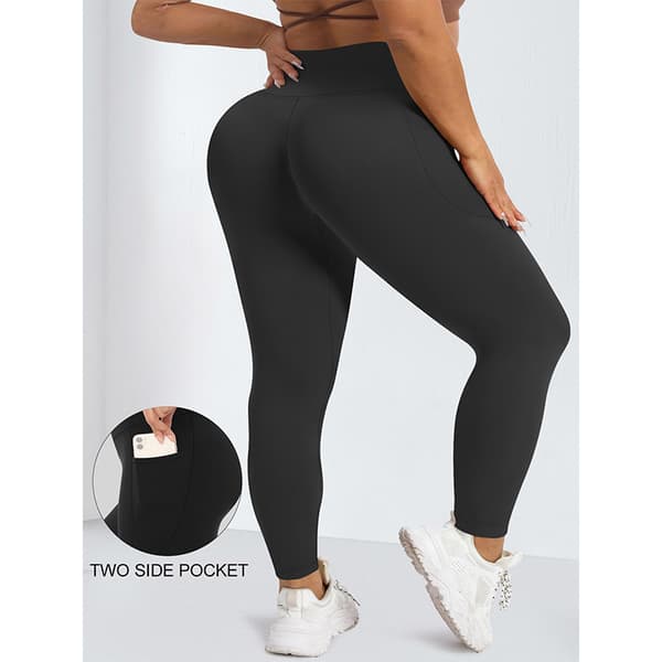 Høje Yogabukser - Sort 5XL 5XL