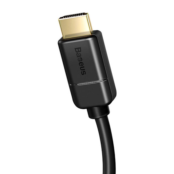 Baseus 2x HDMI 2.0 4K 60Hz-kabel, 3D, HDR, 18Gbps, 5m (svart)