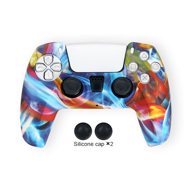 Camouflage silikonfodral för PS5-kontroller D
