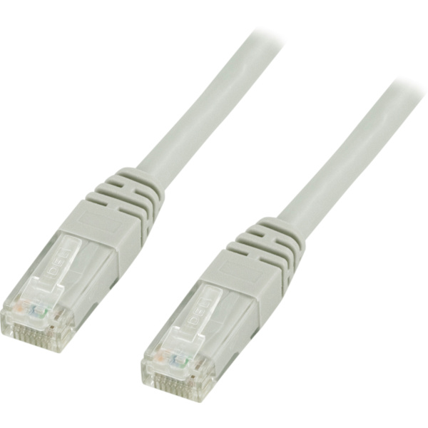 UTP Cat6 patch cable, LSZH, 15m, grey