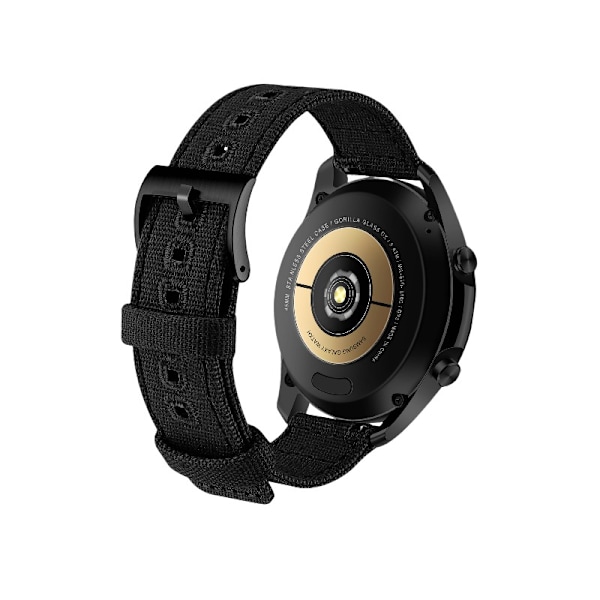 24 mm Canvas Armband för Suunto 9 Svart