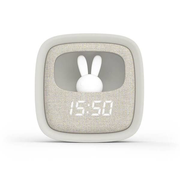 Väckarklocka med Nattlampa  Billy Clock Grå