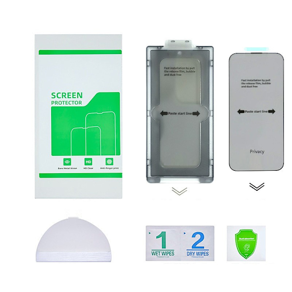 Privacy Skärmskydd i Härdat Glas för Samsung, 2-pack Samsung Galaxy S24