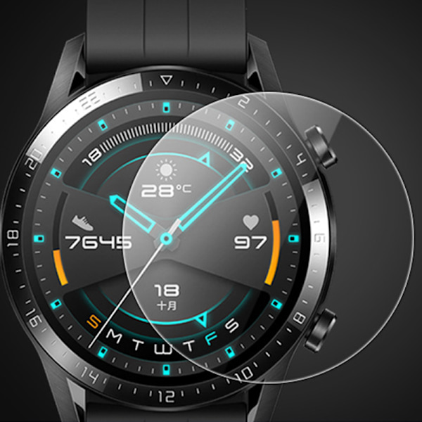 Karkaistua lasia oleva näytönsuojakalmu Huawei Watch GT3 46 mm:n kellolle [2 kpl]