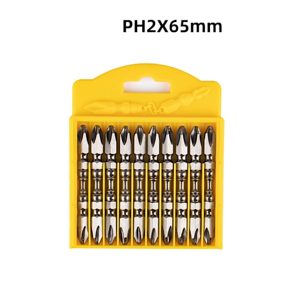 65mm Skruvmejselbitar 10-Pack
