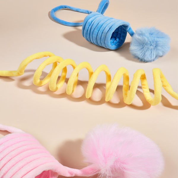 Spring Cat Teaser Wand - Interaktiivinen kissanlelu Vaaleanpunainen