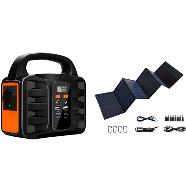 Portable Power Station 42.000 mAh 155Wh PPS-42000 Svart, Orange