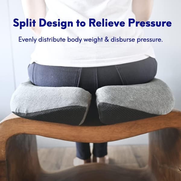 Memory Foam Lændestøtte Siddepude - Ergonomisk Design til Kontor & Hjem
