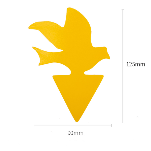 Klibbig fälla för skadedjur på krukväxter 100-pack Yellow Yellow
