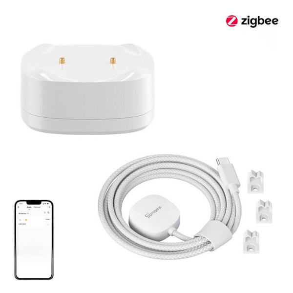 Vandlækage-/oversvømmelsessensorsæt ZigBee SONOFF SNZB-05P + kabel WLDC200
