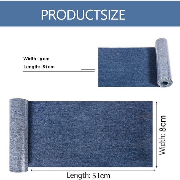 Jeanslappar Tygmärken Broderade 10-pack - 5 Färger x 2