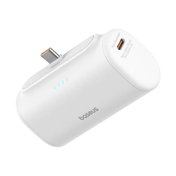 Powerbank Baseus Compact 5000mAh, 20W, USB-C (biły)