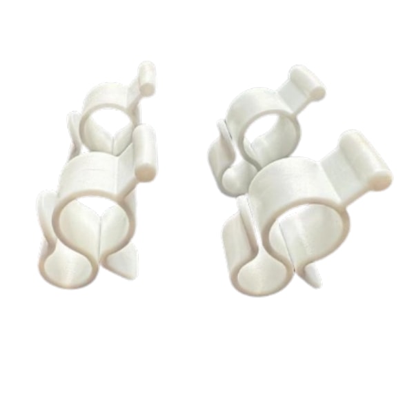 Standard förtältklämma för Rope Light 10-pack Vit