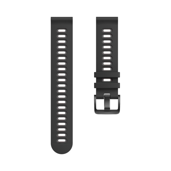 Silikon klockarmband till Garmin Forerunner 245 Huawei/Huami Svart+grå 22 mm