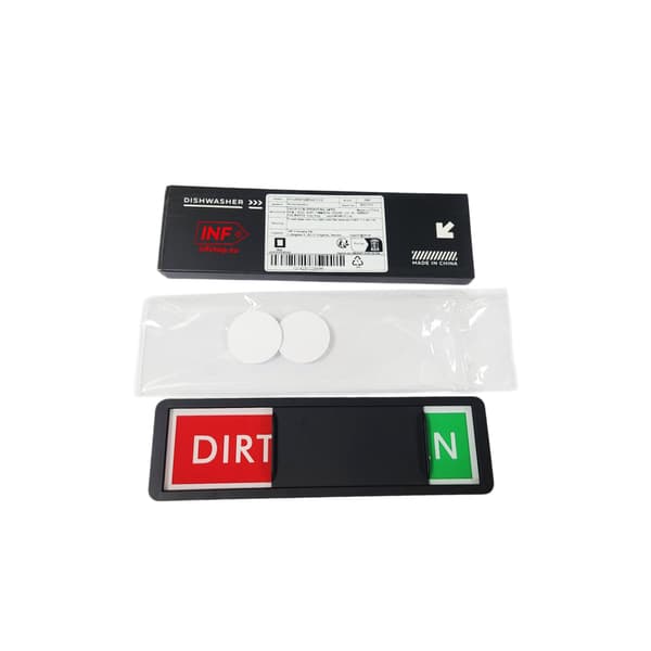Diskmaskin Magnet Ren Smutsig Skylt Indikator, Dubbelsidig Magnetisk Diskmaskinsdekal