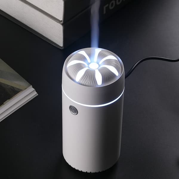 Bärbar Bil/Hemma Aromdiffuser Luftfuktare med 7-Färgs LED White White