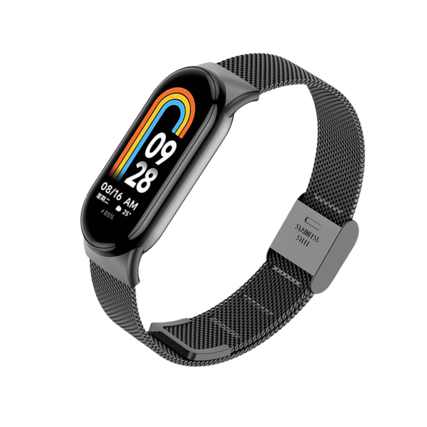 Metalurrem til Xiaomi Mi Band 8/9 Black Black