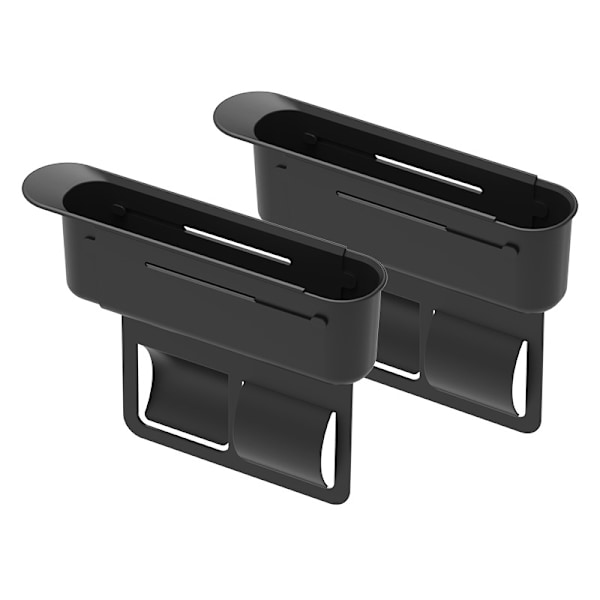 Justerbart bilstol gap organizer sæt Black Black