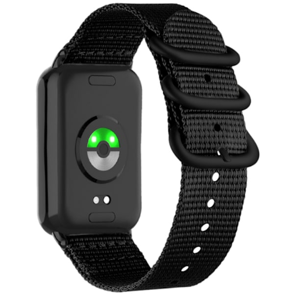 Klockarmband i Nylon för Xiaomi Mi Band 8 Pro Svart