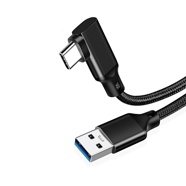 Armbåge Type-C datakabel Svart L