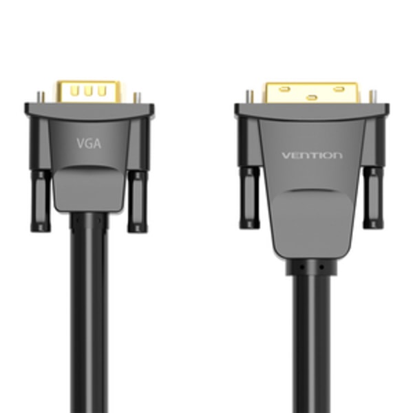 DVI (24+1) til VGA-kabelventil EABBG 1,5m, 1080P 60Hz (sort)
