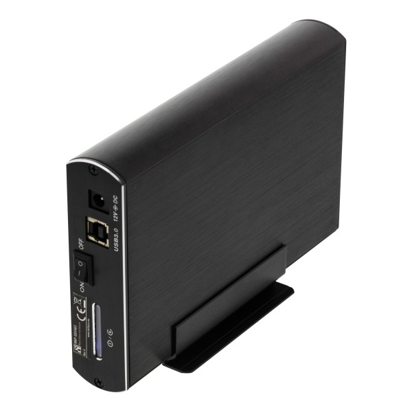 Externt kabinett för 1x 3,5" SATA 6Gb/s HDD, USB 5 Gbit/s,sv