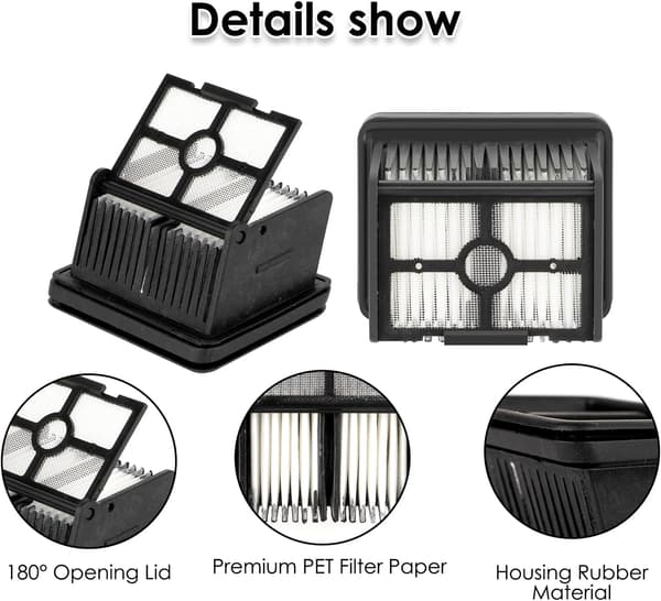 Dreame H12 Pro HEPA Filter Ersättningskit - 5-pack