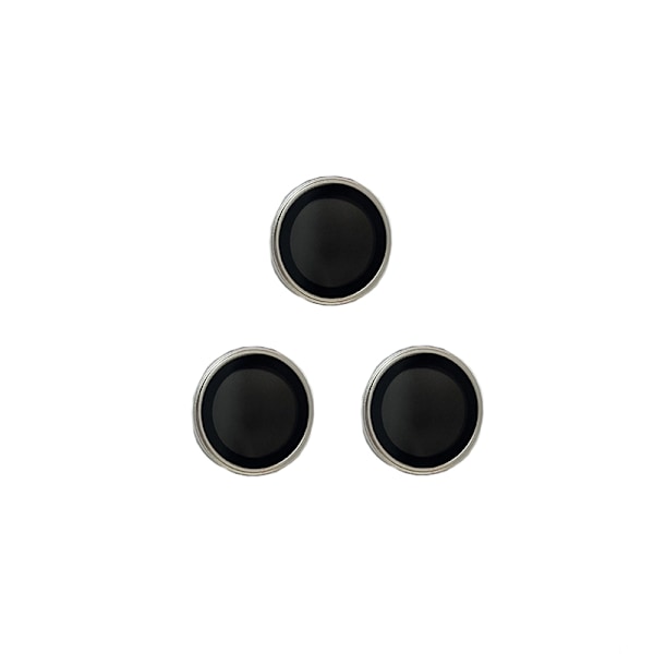 3-pack metall linsskydd för iPhone iPhone 16/16 Plus Silver