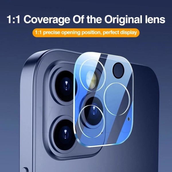 Linsskydd för iPhone 12 Pro Max kamera i härdat glas 2-pack
