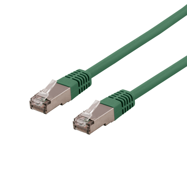 S/FTP Cat6 patch cable 0.3m 250MHz Deltacertified LSZH green