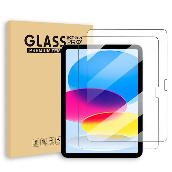 2.5D hærdet glas skærmbeskytter til iPad (2-pack) iPad 2018/2019/2020/2022/2023 11 tommer