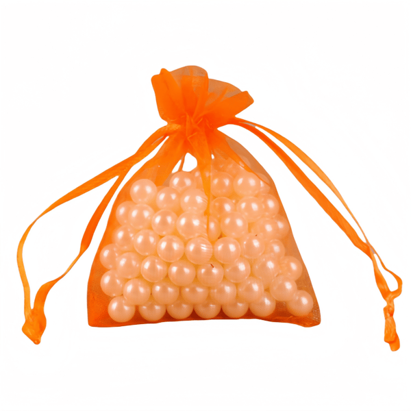 Organzapåsar med 100-pack smycken Orange Orange