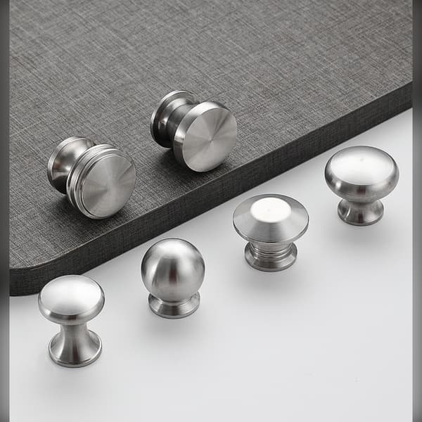 Modern minimalistiskt 2-pack skåp- och garderobsdrag i borstat 304 rostfritt stål med ergonomiskt D-format grepp