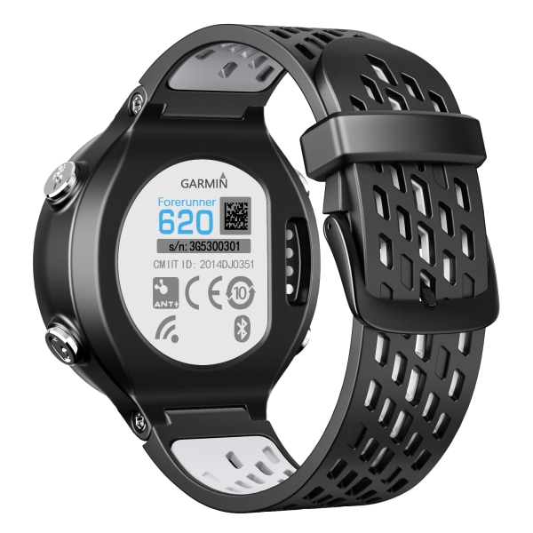 Garmin Forerunner 620/630/220/230/235 / 735XT ranneke musta/harmaa